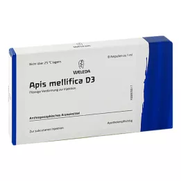 APIS MELLIFICA D 3 ampulės, 8 vnt