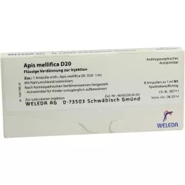 APIS MELLIFICA D 20 ampulės, 8 vnt