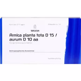 ARNICA PLANTA iš viso D 15/Aurum D 10 aa ampulės, 8 ml