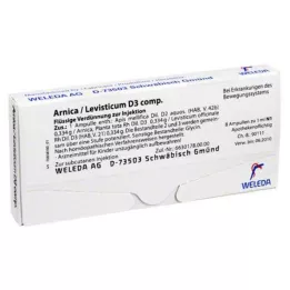 ARNICA/LEVISTICUM D 3 kompl. ampulės, 8 vnt