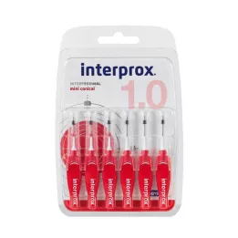 INTERPROX minikūginis raudonas Interdentalb.Blis., 6 vnt