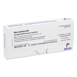 NUX VOMICA D 4 ampulės, 8X1 ml