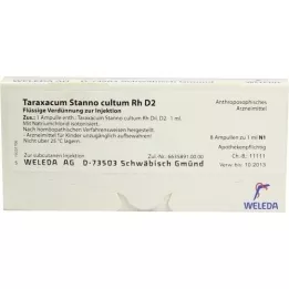 TARAXACUM STANNO cultum RH D 2 ampulės, 8X1 ml