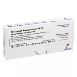 TARAXACUM STANNO cultum RH D 3 ampulės, 8X1 ml