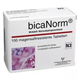 BICANORM skrandyje neirios tabletės, 100 vnt