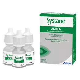 SYSTANE ULTRA Tepaliniai lašai akims, 3X10 ml