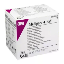 MEDIPORE Plus Pad 3564E sterilus žaizdų tvarstis, 50 vnt