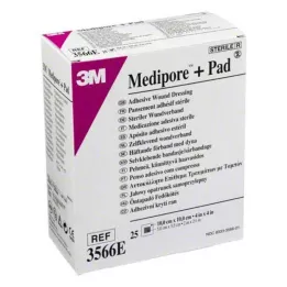 MEDIPORE Plus Pad 3566E sterilus žaizdų tvarstis, 25 vnt
