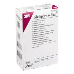MEDIPORE Plus Pad 3569E sterilus žaizdų tvarstis, 25 vnt