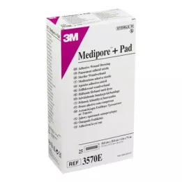 MEDIPORE Plus Pad 3570E sterilus žaizdų tvarstis, 25 vnt