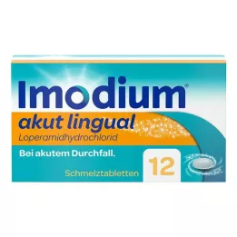 IMODIUM ūminės liežuvio burnoje disperguojamosios tabletės, 12 vnt
