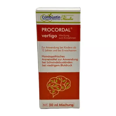 PROCORDAL galvos svaigimo mišinys, 50 ml PROCORDAL galvos svaigimo mišinys, 50 ml