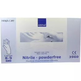 NITRIL Pirštinės be pudros didelės, 100 vnt