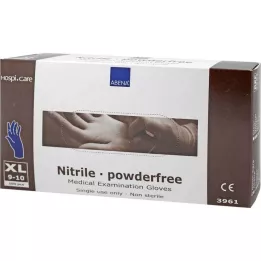 NITRIL Pirštinės be pudros x-didelės, 100 vnt