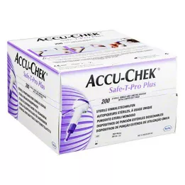 ACCU-CHEK Lancetai Safe T Pro Plus, 200 vnt