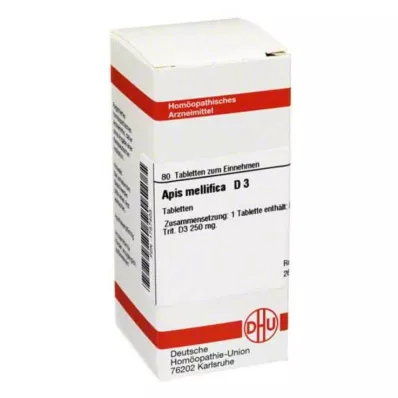 APIS MELLIFICA D 3 tabletės, 80 vnt