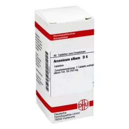 ARSENICUM ALBUM D 6 tabletės, 80 vnt