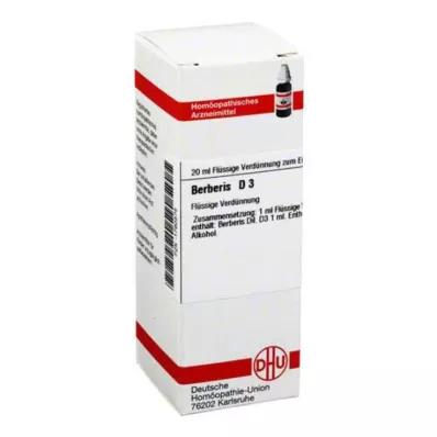 BERBERIS D 3 praskiedimas, 20 ml