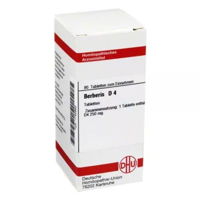 BERBERIS D 4 tabletės, 80 vnt