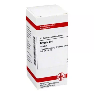 BRYONIA D 4 tabletės, 80 vnt