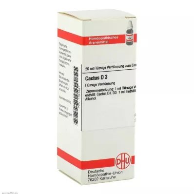 CACTUS D 3 skiedimas, 20 ml CACTUS D 3 skiedimas, 20 ml