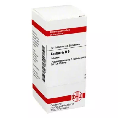 CANTHARIS D 6 tabletės, 80 vnt