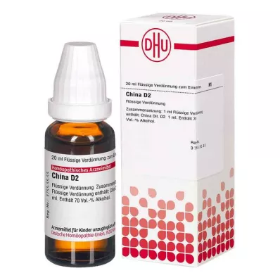 CHINA D 2 praskiedimas, 20 ml CHINA D 2 praskiedimas, 20 ml