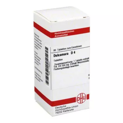 DULCAMARA D 4 tabletės, 80 vnt DULCAMARA D 4 tabletės, 80 vnt