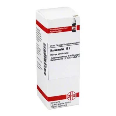 HAMAMELIS D 2 praskiedimas, 20 ml HAMAMELIS D 2 praskiedimas, 20 ml