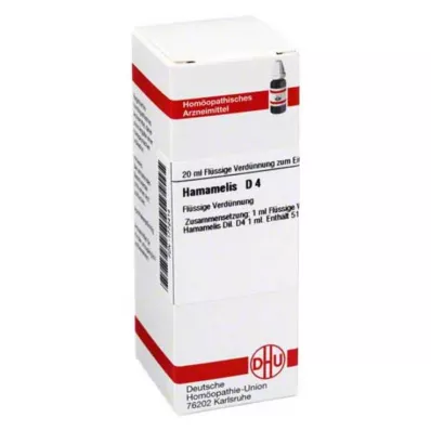 HAMAMELIS D 4 praskiedimas, 20 ml HAMAMELIS D 4 praskiedimas, 20 ml