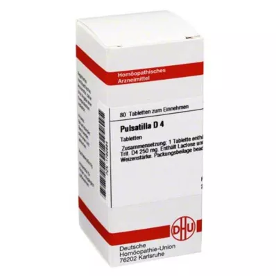 PULSATILLA D 4 tabletės, 80 vnt PULSATILLA D 4 tabletės, 80 vnt