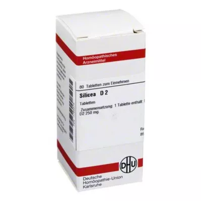 SILICEA D 2 tabletės, 80 vnt
