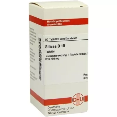 SILICEA D 10 tablečių, 80 vnt