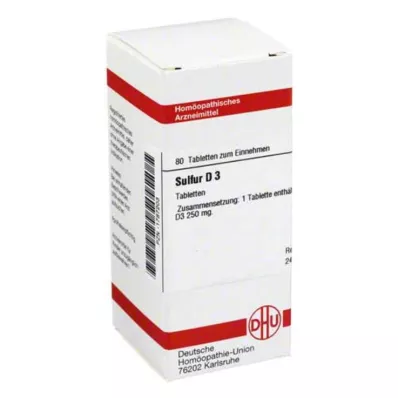 SULFUR D 3 tabletės, 80 vnt SULFUR D 3 tabletės, 80 vnt