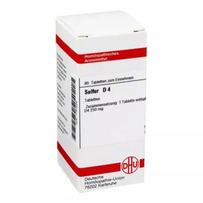 SULFUR D 4 tabletės, 80 vnt