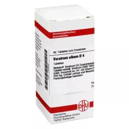 VERATRUM ALBUM D 4 tabletės, 80 vnt