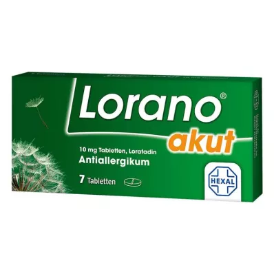 LORANO ūminės tabletės, 7 vnt LORANO ūminės tabletės, 7 vnt