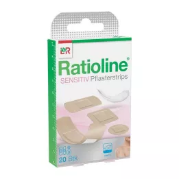 RATIOLINE Jautrios grindinio juostelės 4 dydžiais, 20 valandų