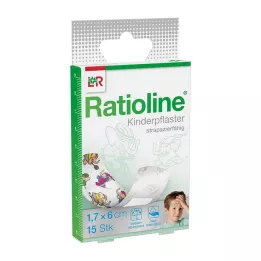 RATIOLINE gipso juostelės vaikams, 15 vnt