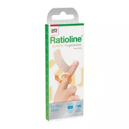 RATIOLINE elastinis pirštų tvarstis 2x12 cm, 10 vnt