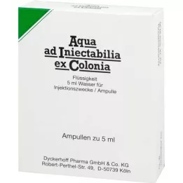 AQUA AD iniectabilia ex Colonia ampulės, 10X5 ml
