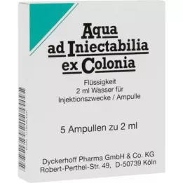 AQUA AD iniectabilia ex Colonia ampulės, 5X2 ml