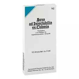 AQUA AD iniectabilia ex Colonia ampulės, 10X2 ml