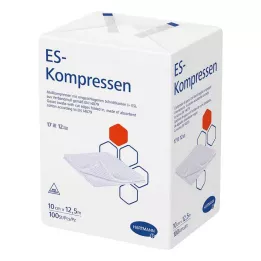 ES-KOMPRESSEN nesterili 10x12,5 cm 12 kartų, 100 vnt
