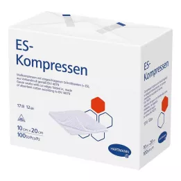 ES-KOMPRESSEN nesterilus 10x20 cm 12 kartų, 100 vnt