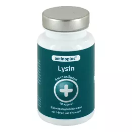 AMINOPLUS Lizinas plius vitaminas C kapsulės, 60 vnt