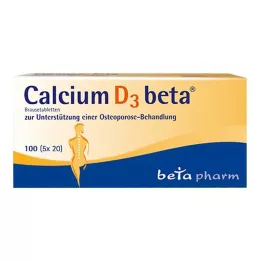 CALCIUM D3 Beta putojančios tabletės, 100 ST