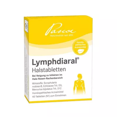 LYMPHDIARAL GERKLĖS TABLETĖS, 40 vnt