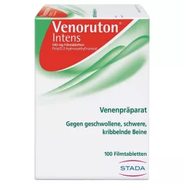 VENORUTON intens plėvele dengtos tabletės, 100 vnt