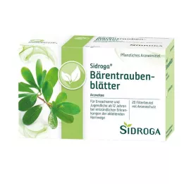 SIDROGA Meškauogių lapų arbatos filtrų maišeliai, 20X2,0 g